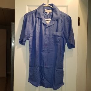Shore Leave button down shirt blue Small